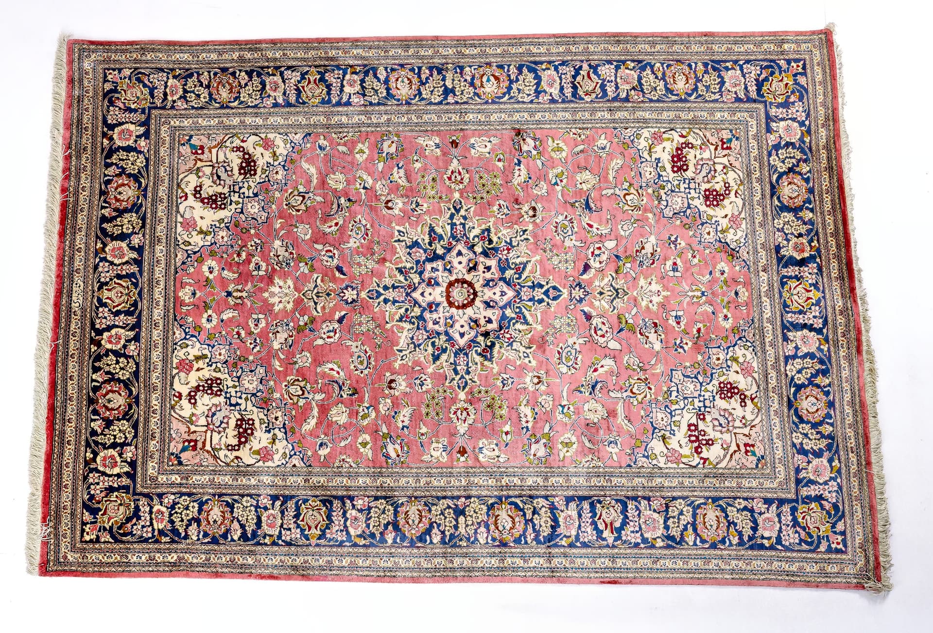 Pure Silk Persian Qum — Master Weave — photograph