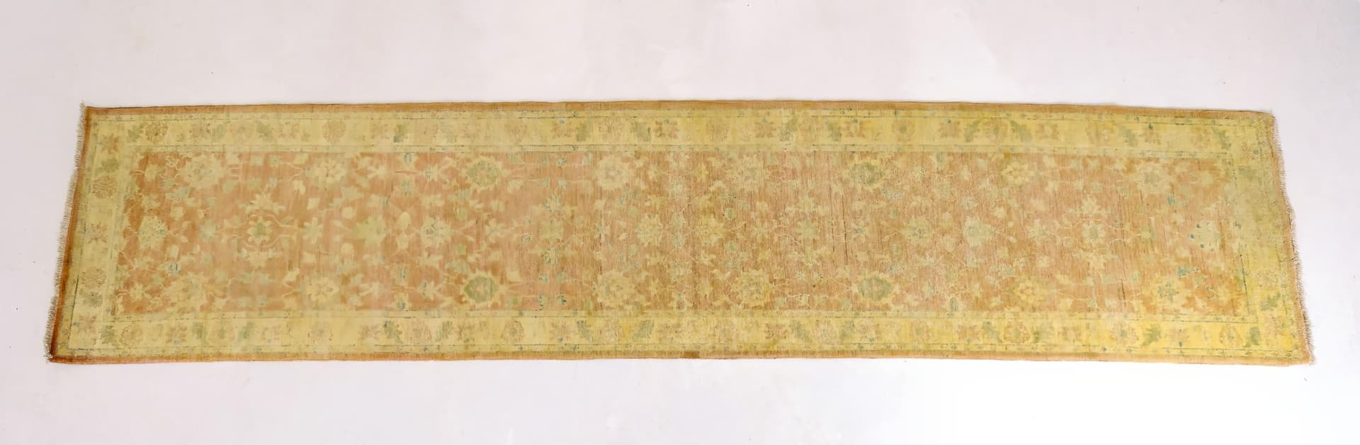 Afghan Royal Zigler Hand-Knotted Runner — photograph