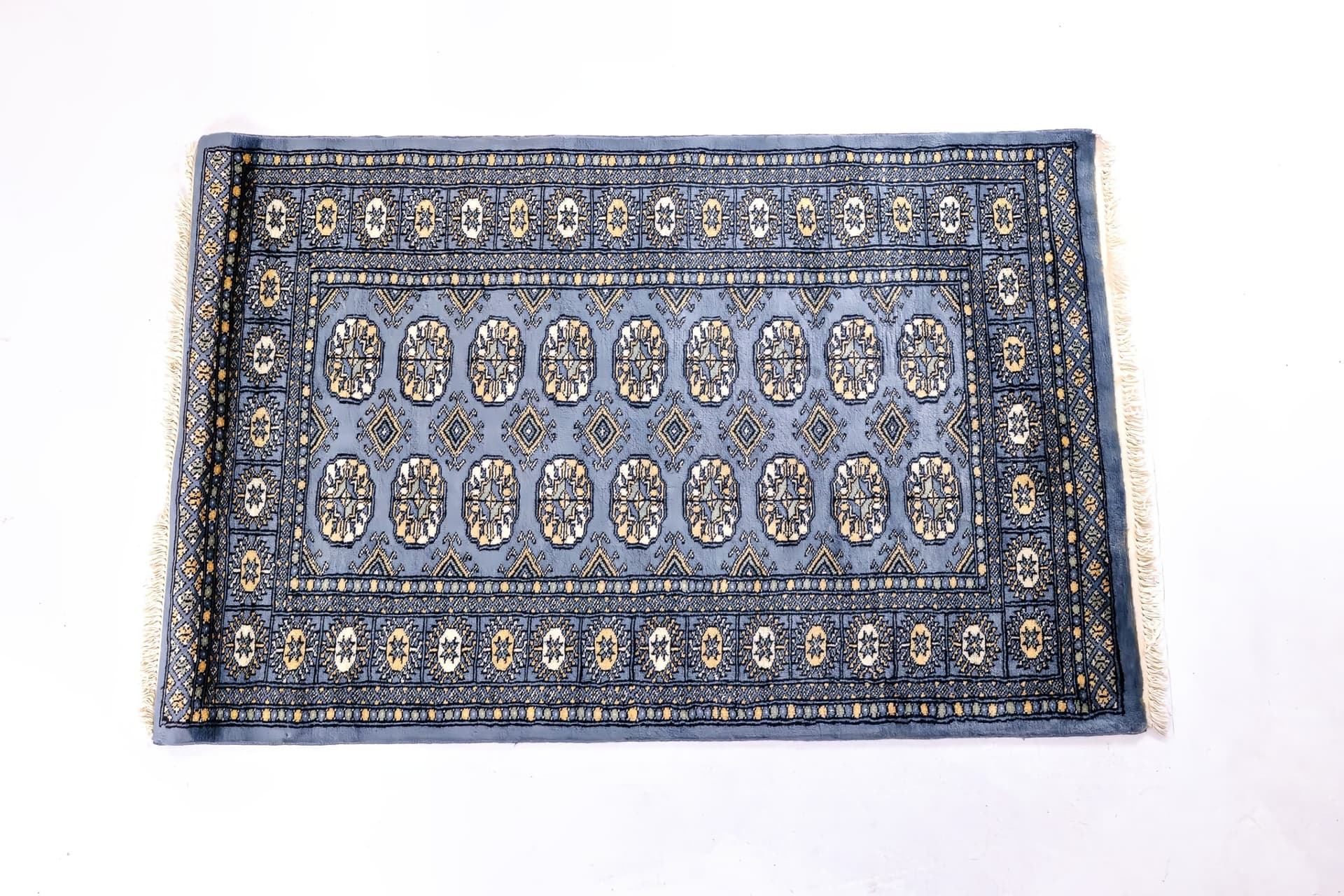 Pakistani Slate Blue Grey Bukhara — photograph 1